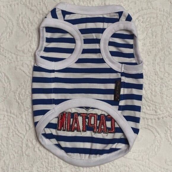 Dog Costume Tee Captain Size Medium - Picture 3 of 6